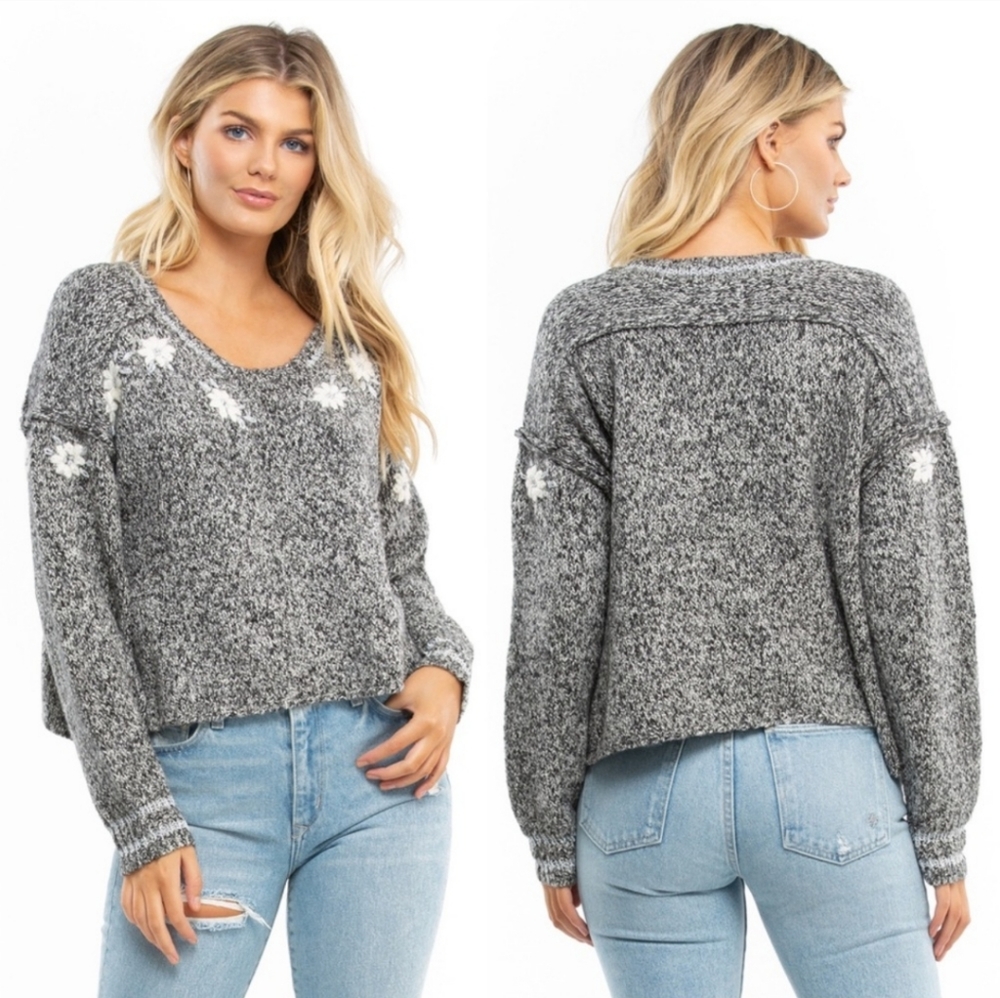 WILDFOX Lewis Flower Sweater
